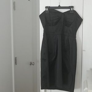 H&M black sweetheart cocktail dress size 12